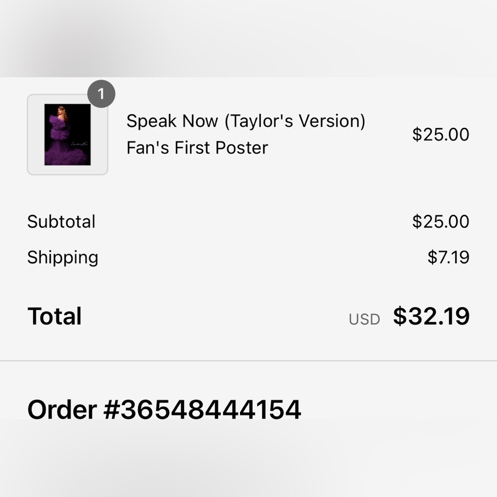 taylor swift speak now poster